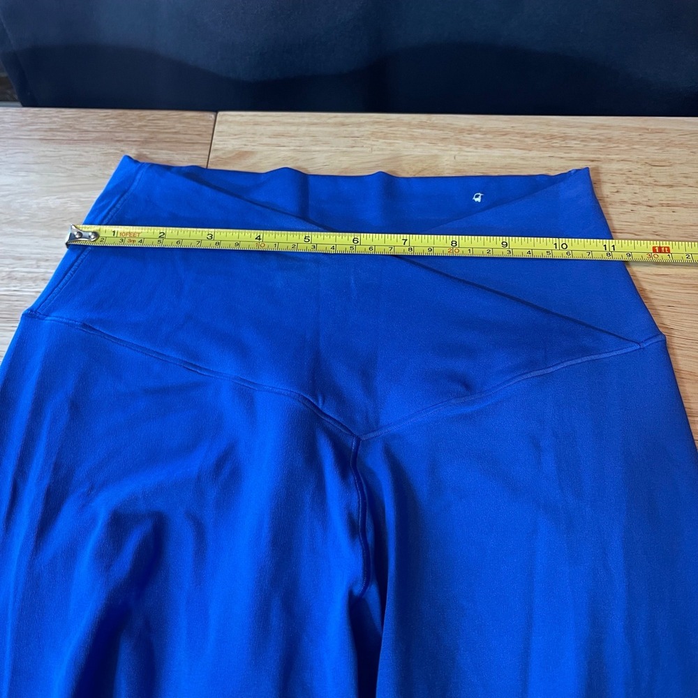 OFFLINE by Aerie Real Me 7/8 Leggings Cobalt Blue High Rise Crossover Waist M - Picture 5 of 8